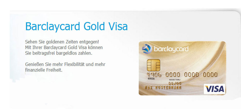 Barclays Bank: Barclaycard Gold Visa